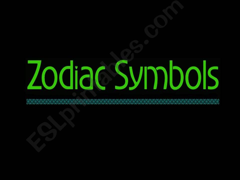 zodiac powerpoint