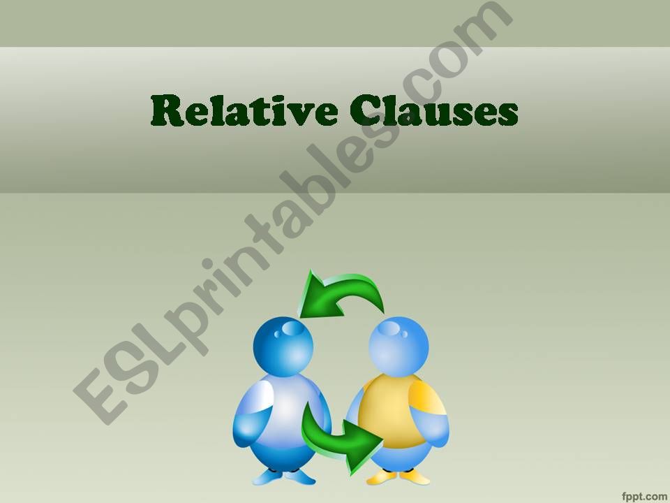 Relative Clauses powerpoint