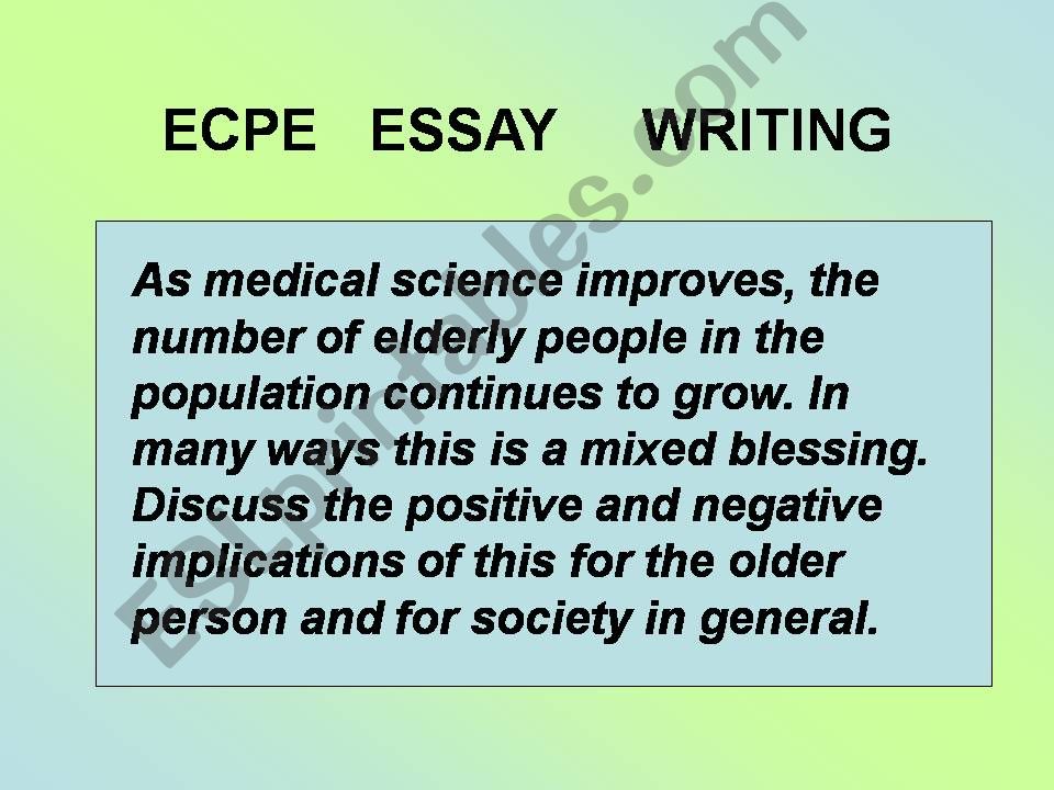 ESSAY  WRITING powerpoint