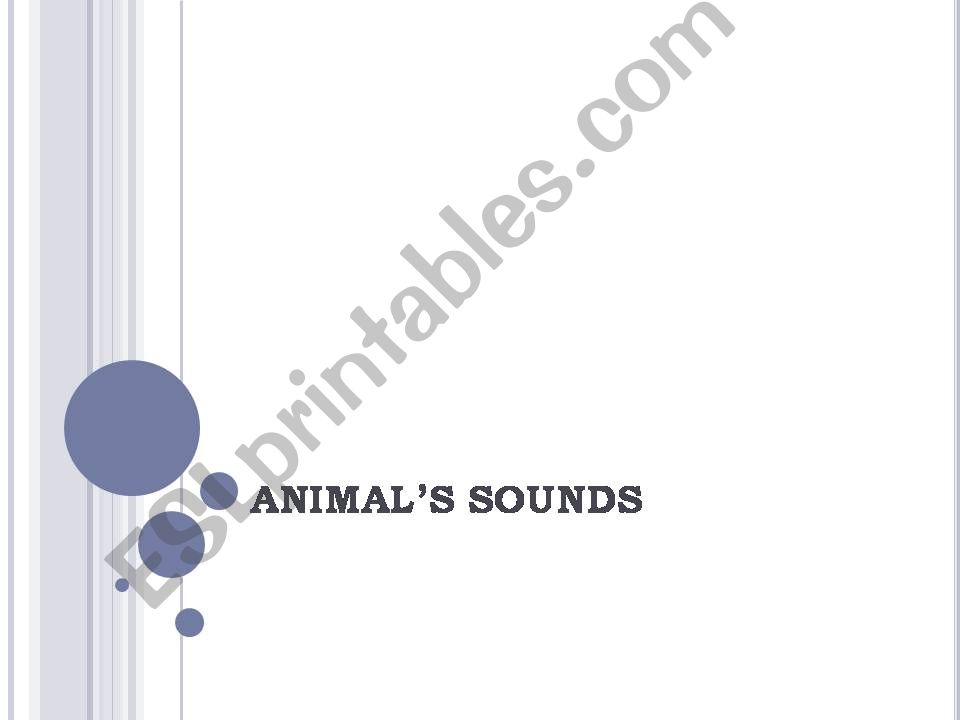 animal sounds  powerpoint