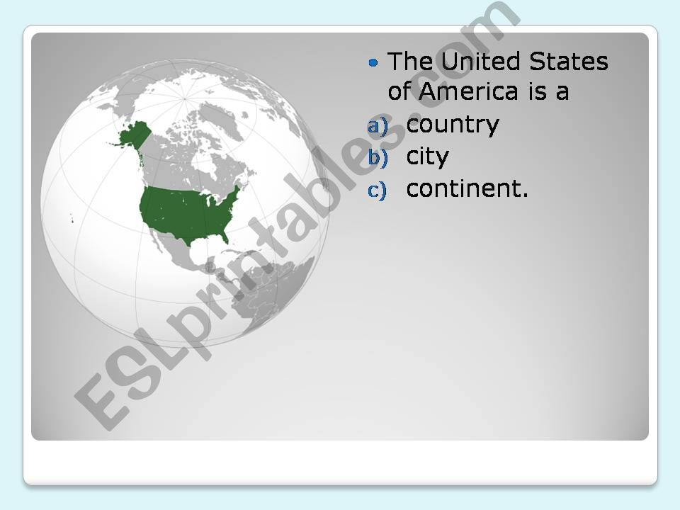 USA Quiz powerpoint