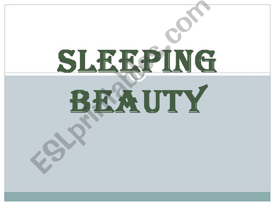 Sleeping Beauty powerpoint