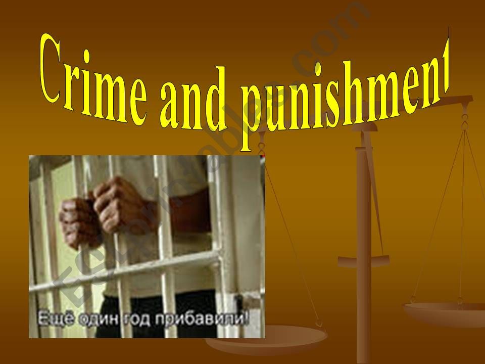 Crime and Punishment powerpoint