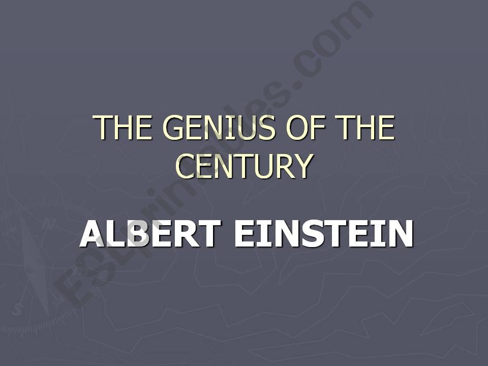 Einsteins Life powerpoint