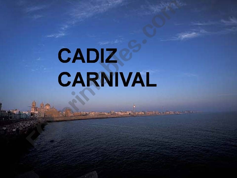 cadiz carnival powerpoint