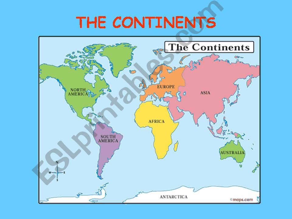 Continents powerpoint