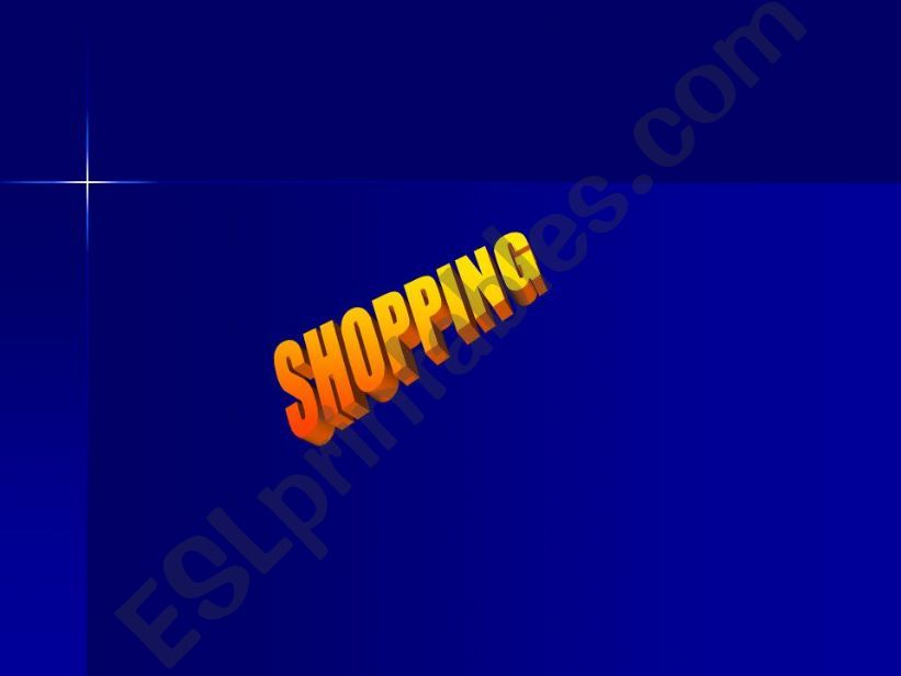 shopping  vocabulary powerpoint