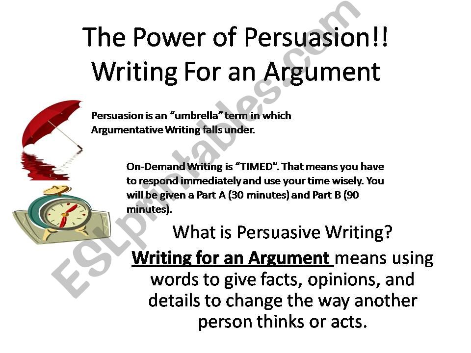 The Power of Persuasion powerpoint