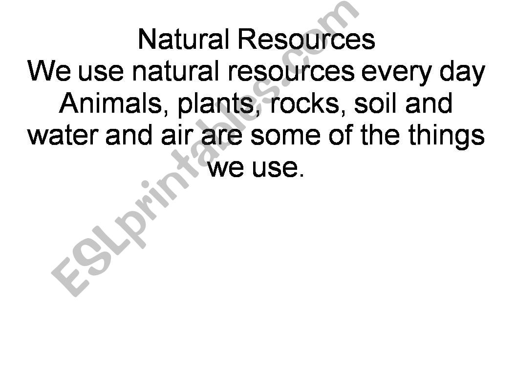 natural resources powerpoint