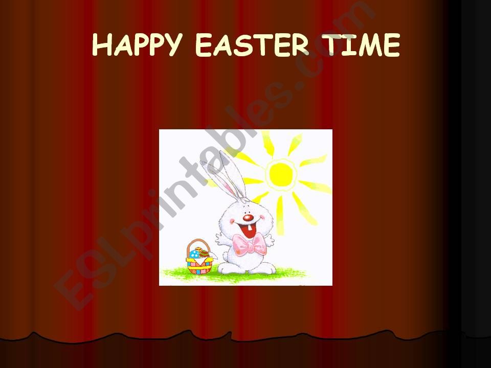 Happy Easter time powerpoint