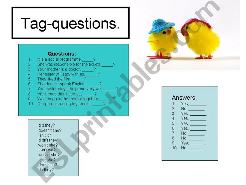 Tag-questions powerpoint