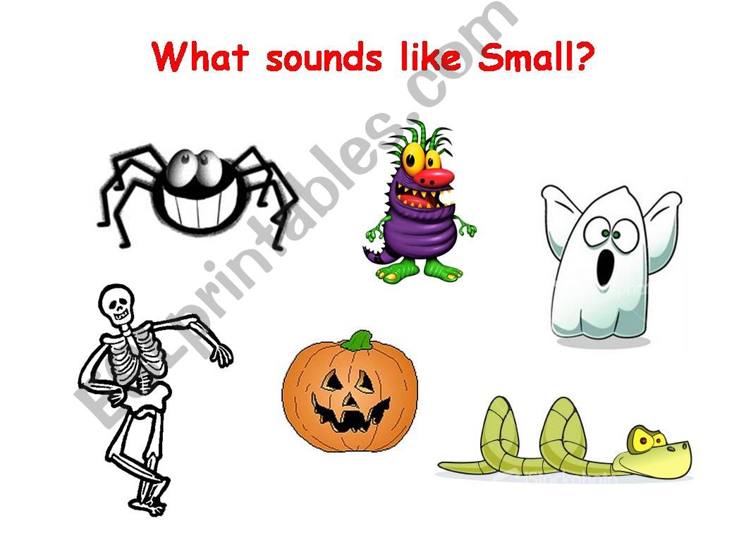 WHAT SOUND LIKE SMALL? powerpoint