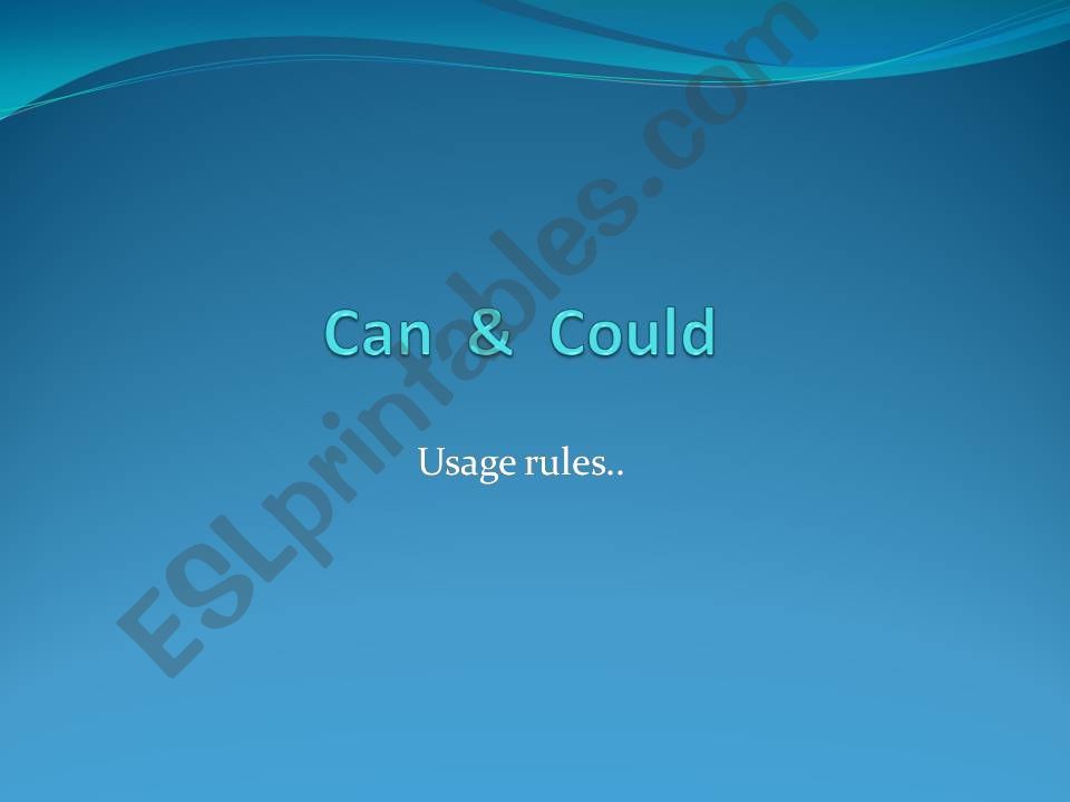 usage of can, could may might powerpoint