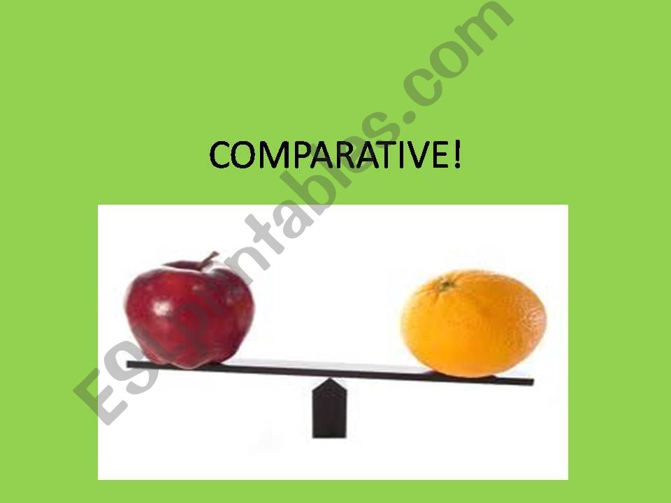 Comparatives powerpoint