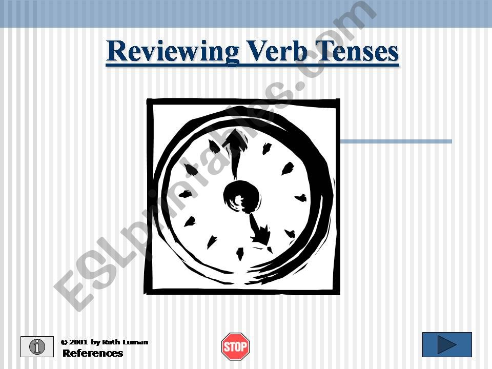 Verb Tenses 1 powerpoint