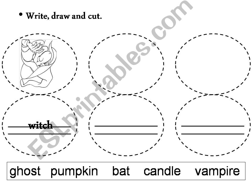 Customize your pencils for Halloween