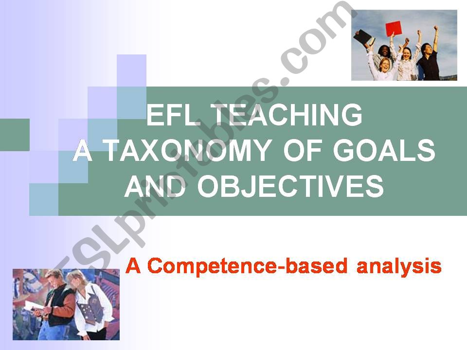 EFL Teaching a taxonomy of goals and objectives