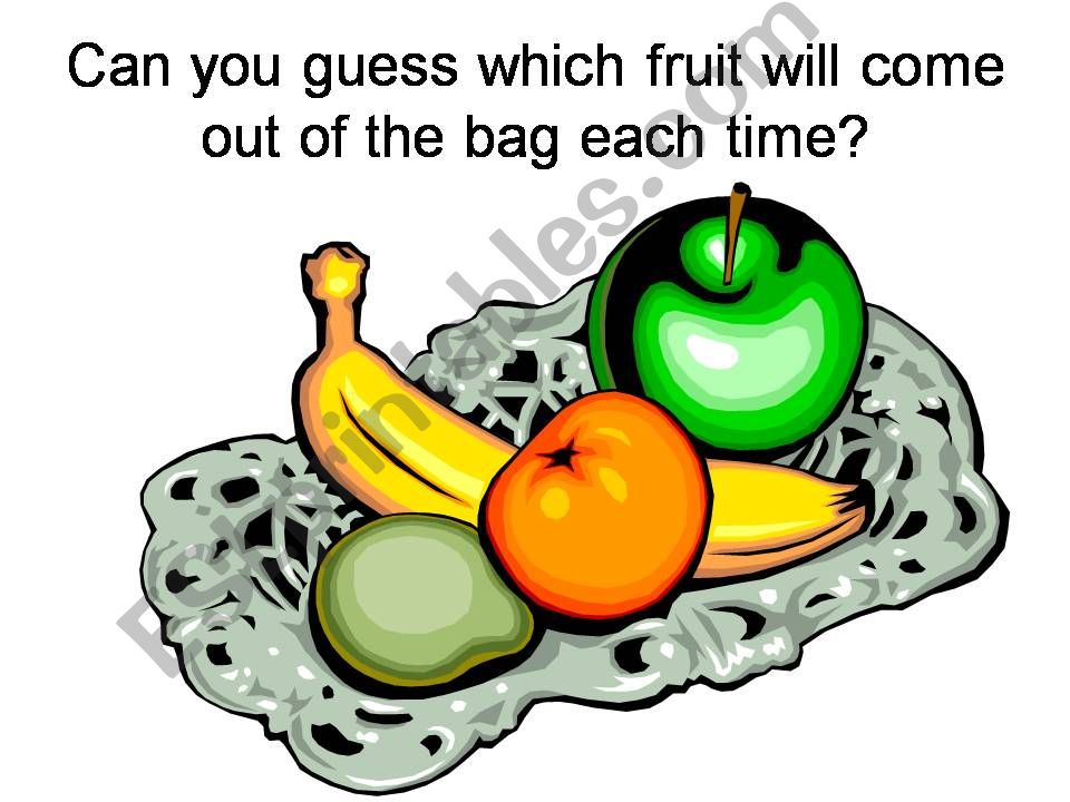 Guess the Fruit powerpoint