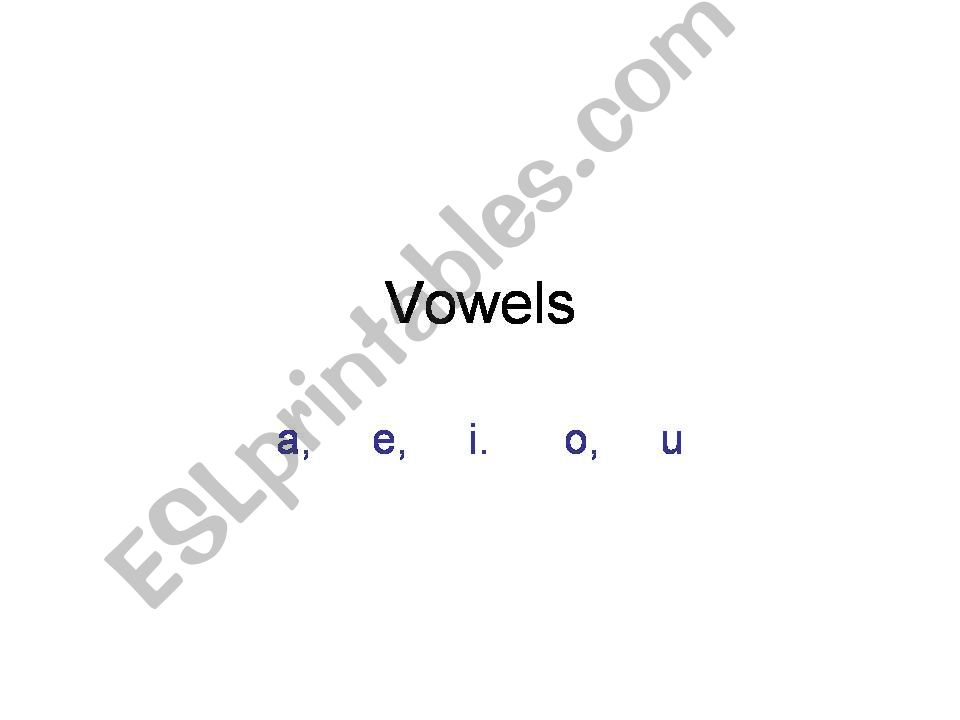 Vowel Sounds ppt powerpoint