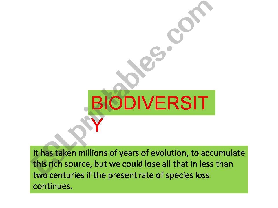 biodiversity powerpoint