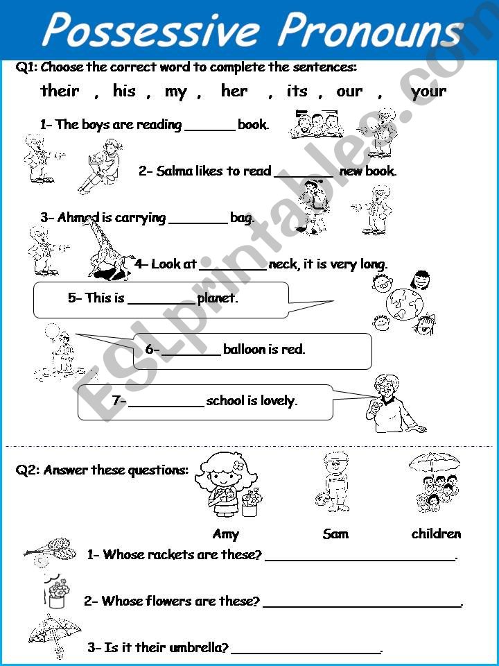 Possessive Pronouns powerpoint