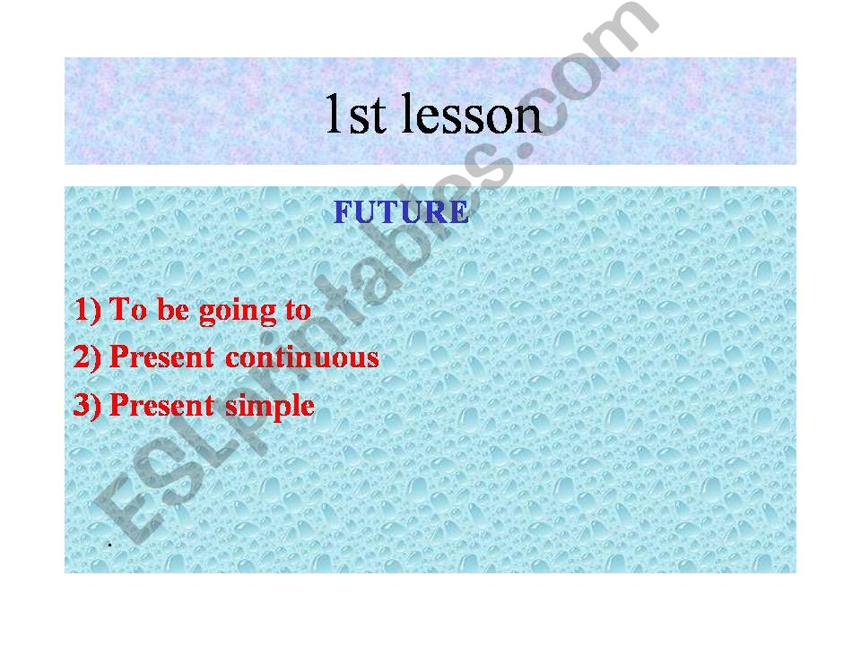 GRAMMAR: THE FUTURE powerpoint