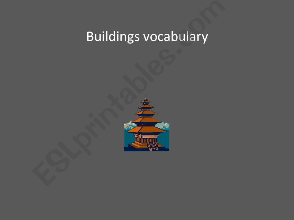 Buildings vocabulary powerpoint