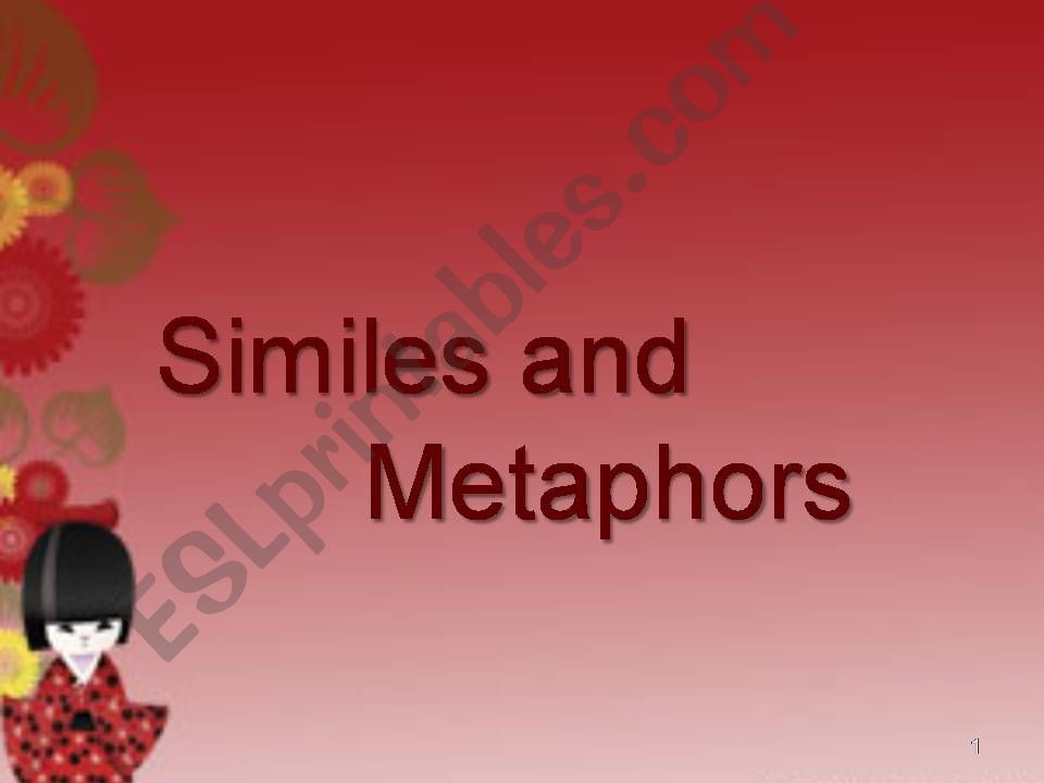 Similes and Metaphors powerpoint