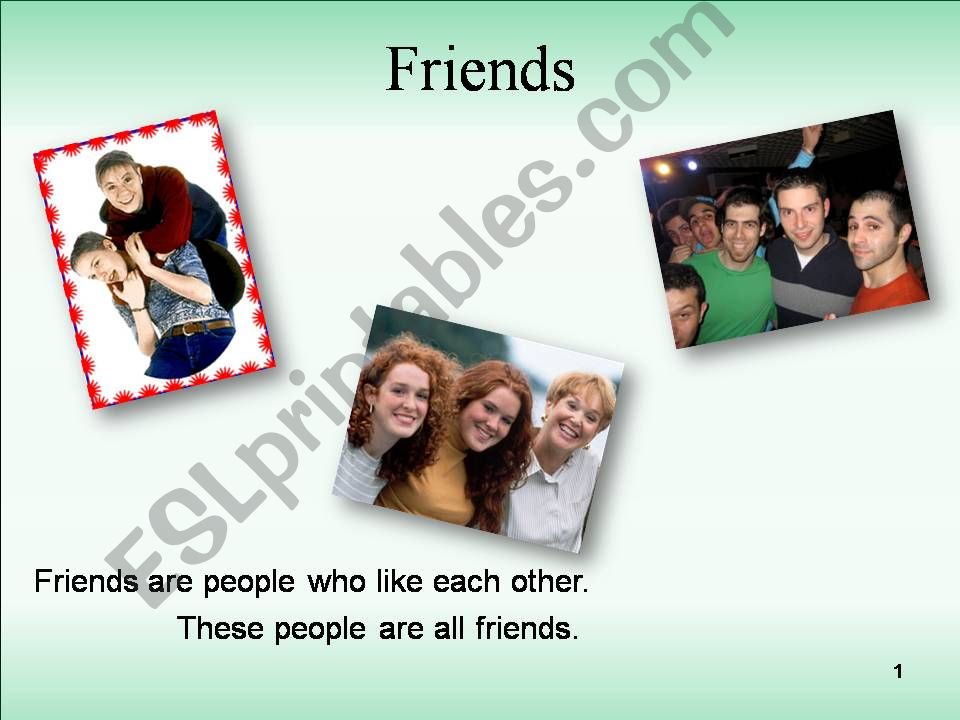 Friends & Friendship powerpoint