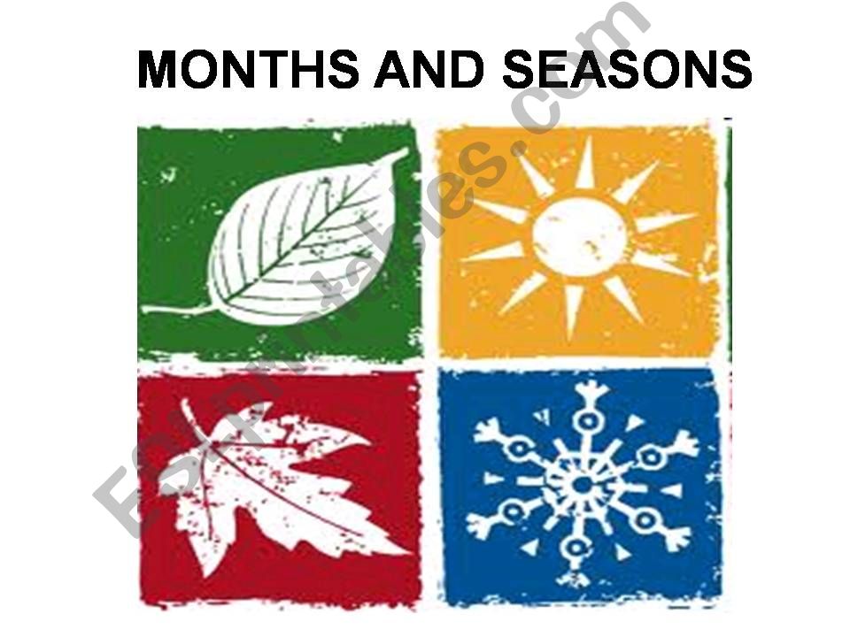 MONTHS AND SEASONS powerpoint