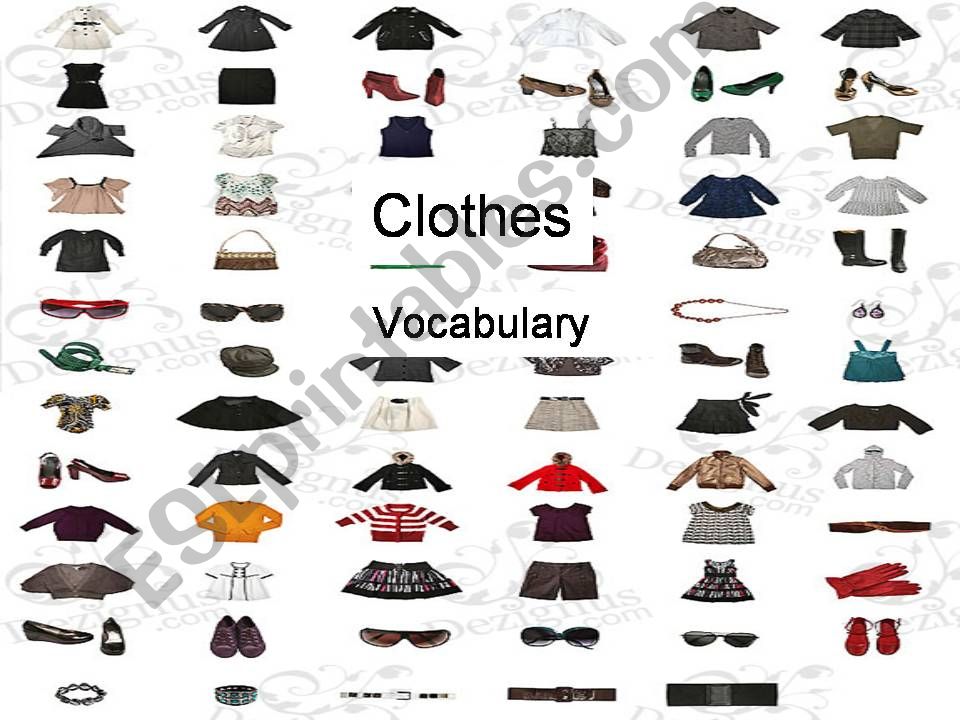 Clothes part 3 powerpoint