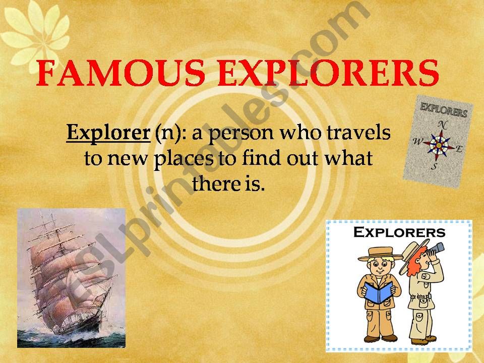 Famous Explorers powerpoint