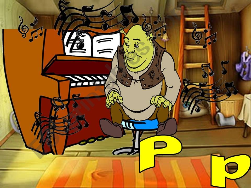 Shrek Alphabet (part 4) p to r