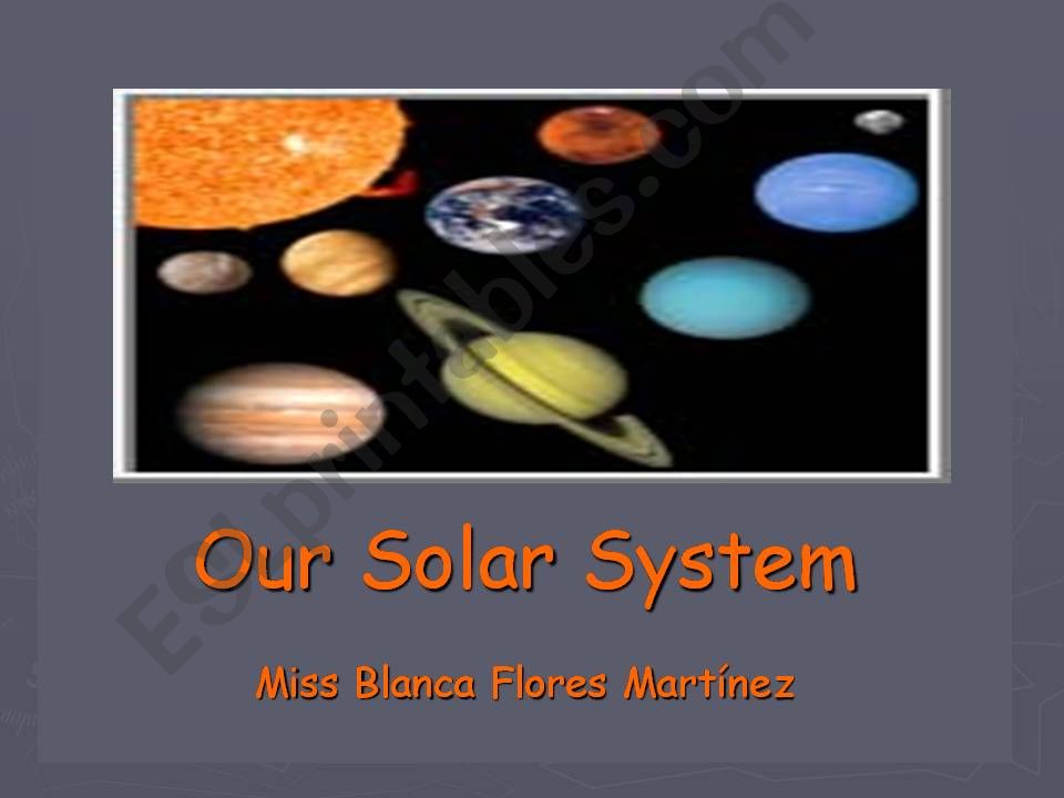 Our Solar System powerpoint
