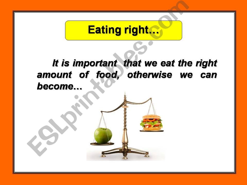 Food and Health - Part 2 powerpoint