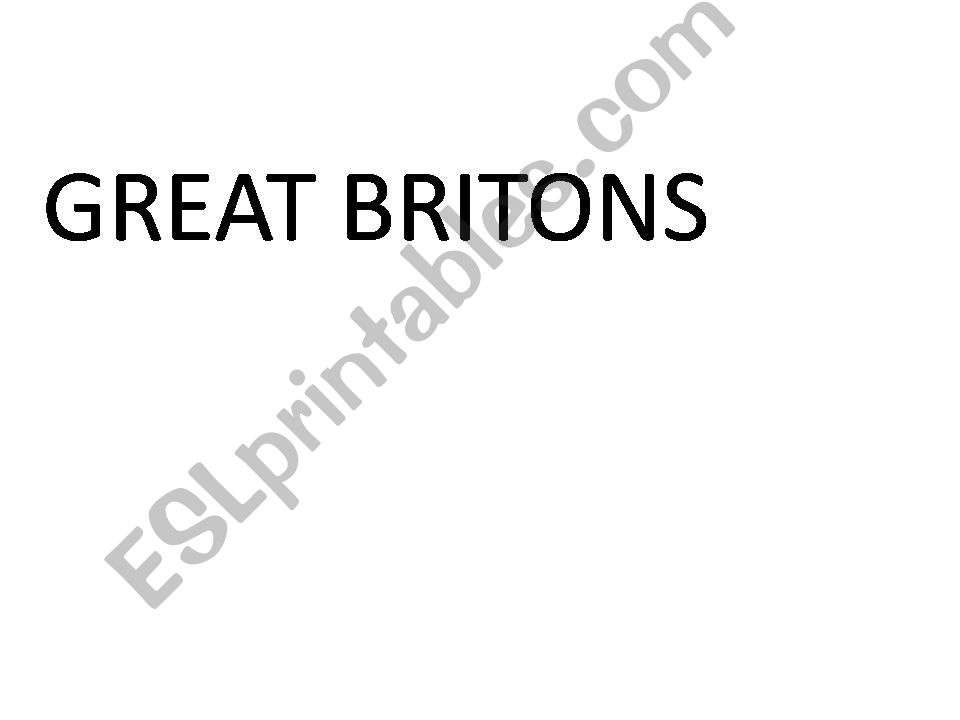 GREAT BRITONS powerpoint