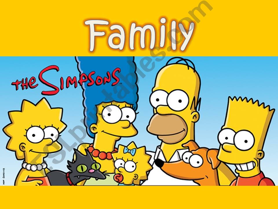 Simpsons family powerpoint