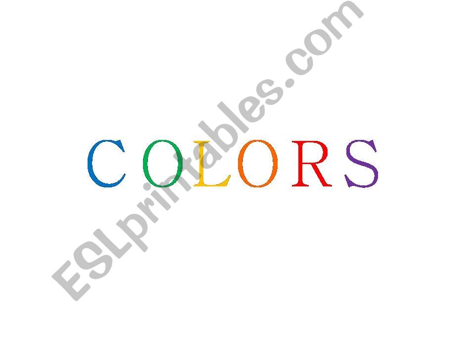 COLORS powerpoint