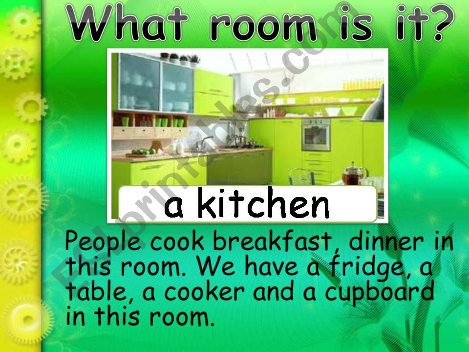 Rooms in the house powerpoint