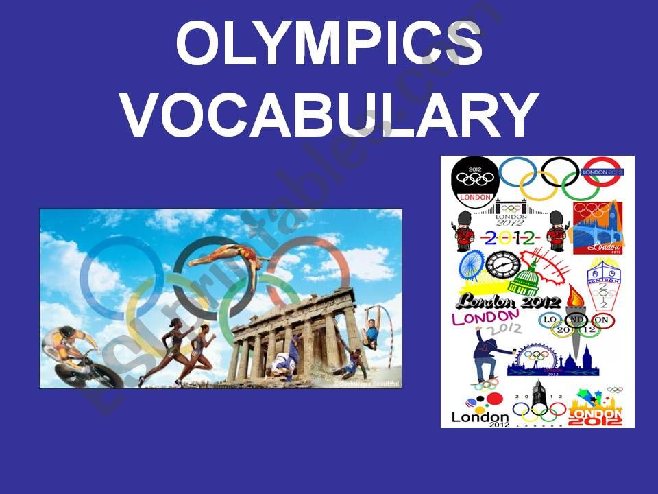 Olympics vocabulary powerpoint