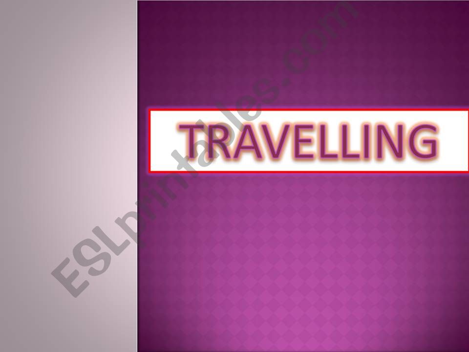 TRAVELLING 1/5 powerpoint