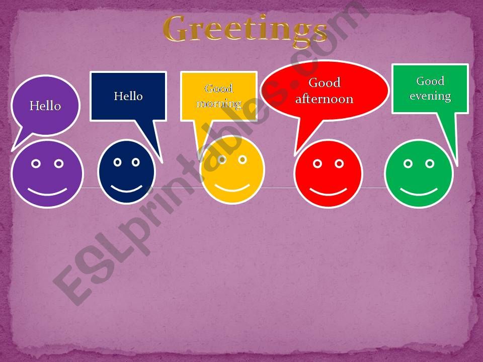 Greeting and introductions powerpoint
