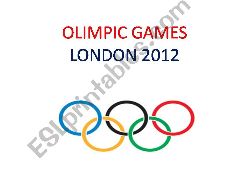 OLYMPIC GAMES LONDON 2012 powerpoint