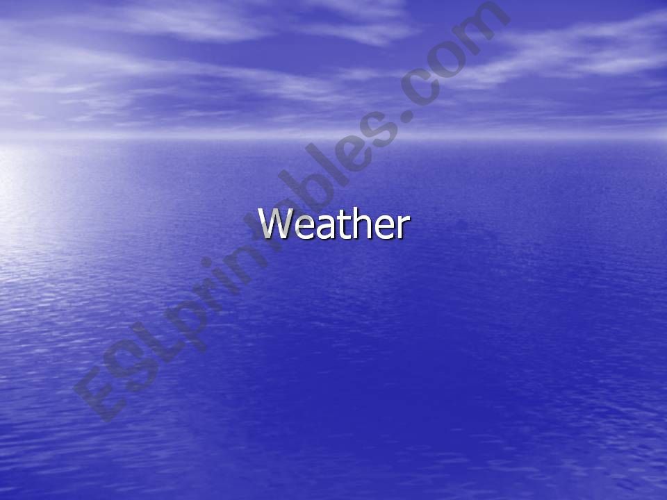 Weather powerpoint