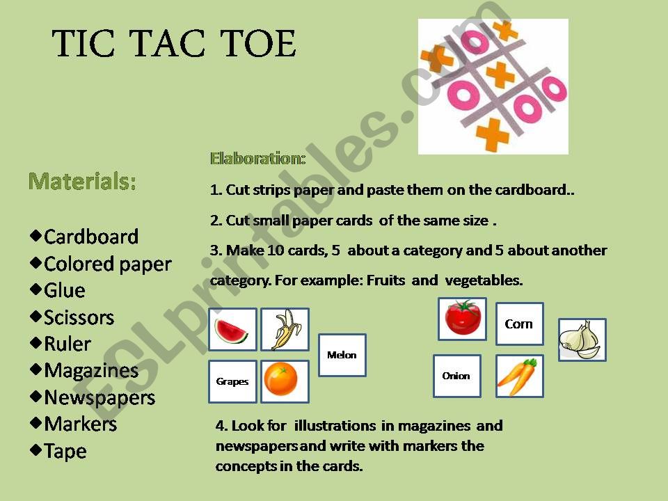 tic tac toe powerpoint