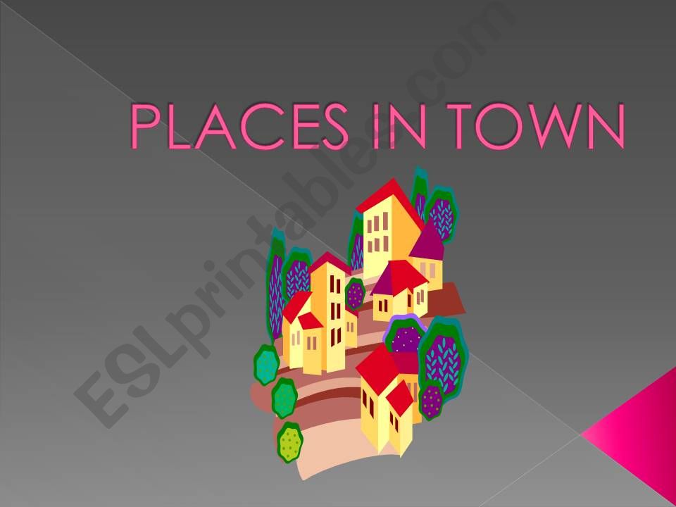 Places in town powerpoint