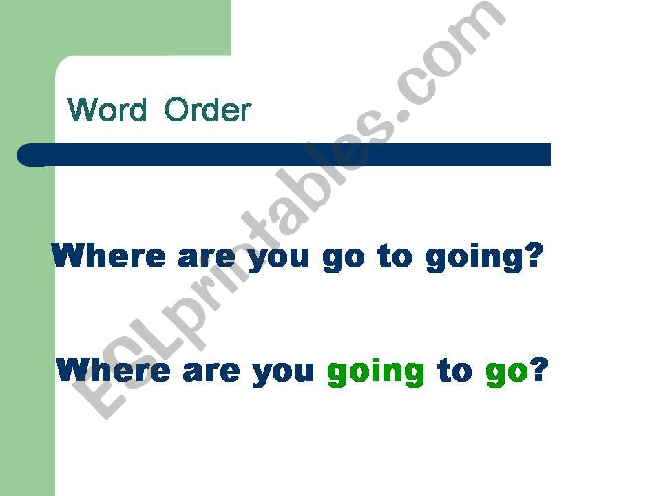 Right Word, Wrong Place powerpoint