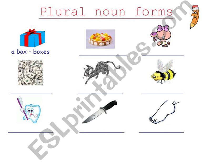 Plural noun forms powerpoint