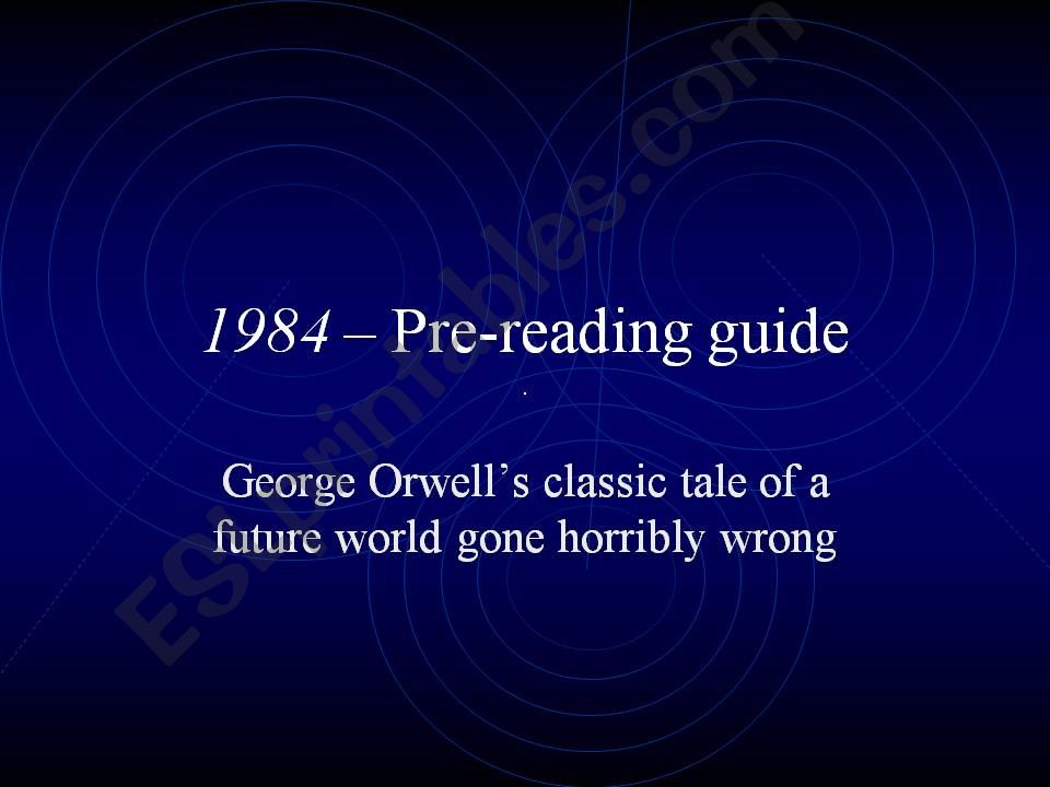 Powerpoint  on George Orwells 1984