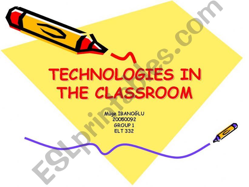 technologies in the classroom powerpoint